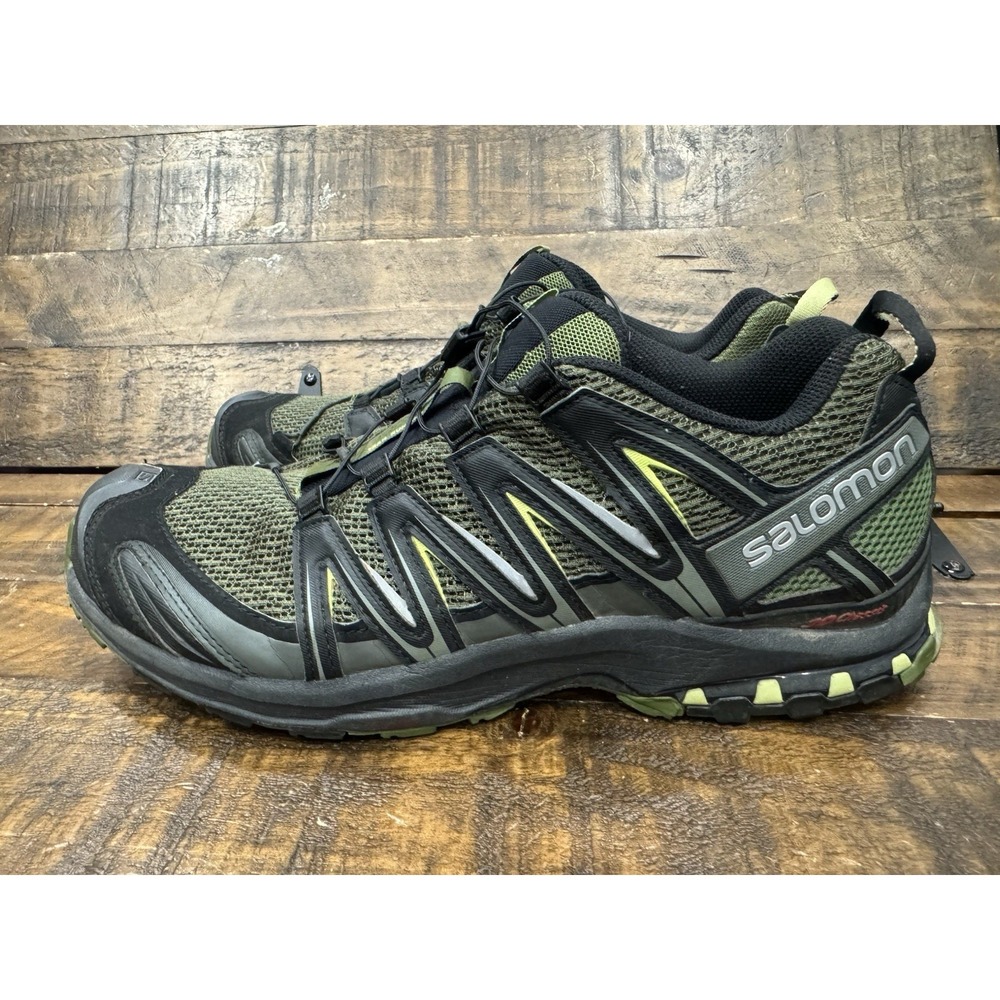 Salomon XA Pro 3D Chassis Men Size 13.5 392519 Green Volt Trail Hiking Shoes